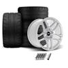 2005-14 Mustang SVE X500 Wheel & Nitto NT05 Tire Kit - 19x10/11 - Gloss Silver