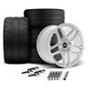 2015-23 Mustang SVE X500 Wheel & Nitto NT05 Tire Kit - 19x10/11 - Gloss Silver
