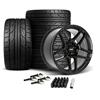 2015-23 Mustang SVE X500 Wheel & Nitto NT555 G2 Tire Kit - 19x10/11 - Gloss Black