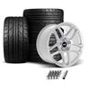 2005-14 Mustang SVE X500 Wheel & Nitto NT555 G2 Tire Kit - 19x10/11  - Gloss Silver
