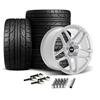 2024-26 Mustang SVE X500 Wheel & Nitto Tire Kit - 19x10/11  - Gloss Silver