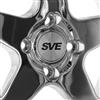 1979-1993 Mustang SVE Saleen SC Style Wheel Kit - Chrome w/ Rivets - 17x9/10