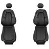 2001 Mustang TMI Bullitt Front Vinyl Seat Upholstery  - Dark Charcoal Coupe/Convertible