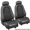 2001 Mustang TMI Bullitt Front Vinyl Seat Upholstery  - Dark Charcoal Coupe/Convertible