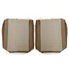 1985-86 Mustang TMI Sport Seat Cloth Upholstery Kit  - Sand Beige w/ Red Welt Hatchback
