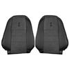 2003-2004 Mustang Convertible TMI Cobra Seat Upholstery - Leather - Dark Charcoal w/ Suede Inserts