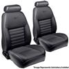 1999-2004 Mustang TMI Front Sport Seat Upholstery - Leather - Dark Charcoal
