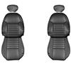 1999-04 Mustang TMI Front Vinyl Sport Seat Upholstery  - Dark Charcoal Coupe/Convertible