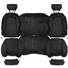 1990-91 Mustang TMI Sport Seat Leather Upholstery Kit  - Black Convertible