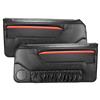 1990-93 Mustang TMI Mach 1 Style Door Panels for Power Windows Black/Red Convertible