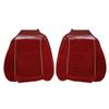 1985-86 Mustang TMI Sport Seat Upholstery - Cloth  - Canyon Red w/ Gray Welt Convertible