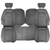 1993 Mustang TMI Sport Seat Upholstery - Leather  - Opal Gray Hatchback