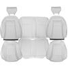 1992-93 Mustang TMI Sport Seat Upholstery - Vinyl  - Oxford White Convertible
