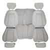 1990-91 Mustang TMI Sport Seat Leather Upholstery Kit  - Titanium Gray Convertible