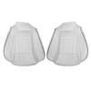 1992 Mustang TMI Sport Seat Upholstery - Leather  - Oxford White w/ Black Piping Special Edition Convertible