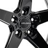 2024-26 Mustang Velgen Classic5 V2 Wheel & MT Tire Kit - 20x10/11  - Gloss Black
