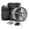 2024-26 Mustang Velgen Classic5 V2 Wheel & MT Tire Kit - 20x10/11  - Gloss Gunmetal