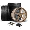 2015-2023 Mustang Velgen Classic5 V2 Wheel & Nitto Tire Kit - 20x10/11 - Gloss Bronze