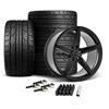 2024-26 Mustang Velgen Classic5 V2 Wheel & Nitto Tire Kit - 20x10/11  - Satin Black
