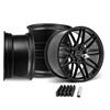 2015-25 Mustang Velgen VF9 Wheel Kit - 20x10/11  - Satin Black