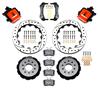 1994-04 Mustang Wilwood Rear Brake Kit - Single Piston - 12.88" - Red