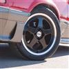 Mustang SVE Saleen SC Style Wheel Kit - 17x8/9 - Black w/ Machined Lip | 79-93