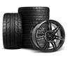 1979-93 Mustang SVE 4 Lug Anniversary Wheel & Nitto Tire Kit  - 17x9 - Gloss Black