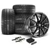 2015-23 Mustang SVE S350 Wheel & M/T Tire Kit - 20x10  - Staggered Tires - Gloss Black