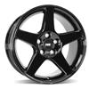 1994-04 Mustang SVE 2003 Cobra Wheel & Drag Radial Nitto Tire Kit - 17x9/10.5 - Black
