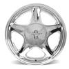 1979-93 Mustang 5 Lug Pony Wheel & Nitto Tire Kit  - 17x8/9 - Chrome